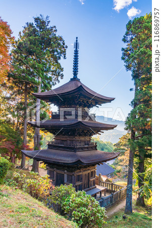 【長野県】大法寺三重塔　国宝 116869757