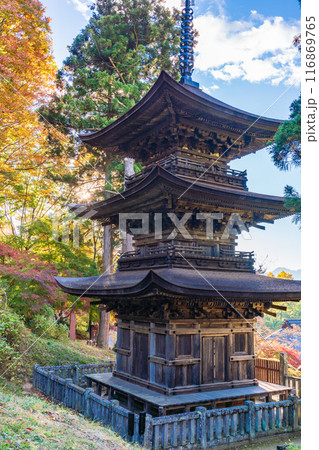【長野県】大法寺三重塔 国宝 【長野県】大法寺三重塔 国宝 116869765