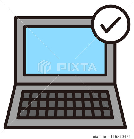 デジタル資産の整理 パソコンのアイコンイラスト デジタル資産の整理 パソコンのアイコンイラスト 116870476