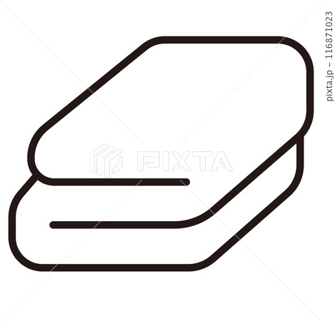 敷布団のアイコンイラスト 敷布団のアイコンイラスト 116871023