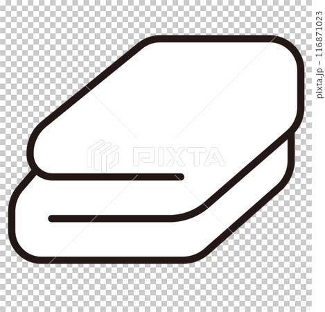 敷布団のアイコンイラスト 敷布団のアイコンイラスト 116871023