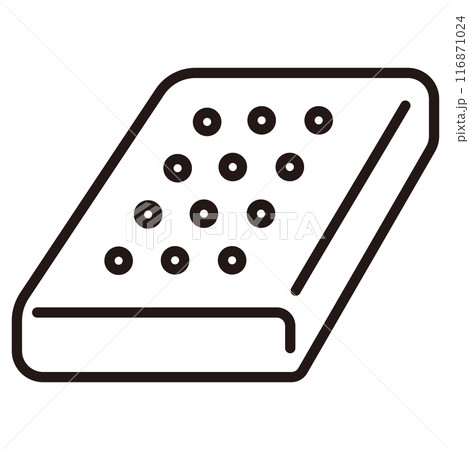 マットレスのアイコンイラスト 116871024