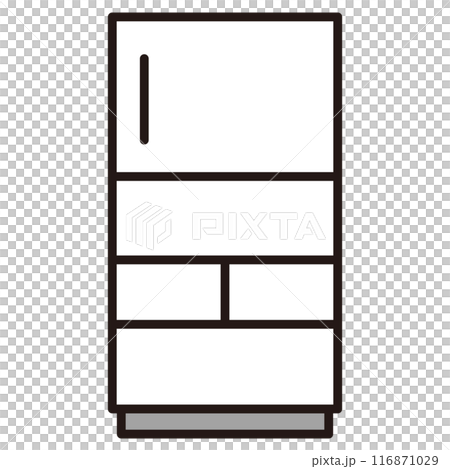 冷蔵庫のアイコンイラスト 冷蔵庫のアイコンイラスト 116871029