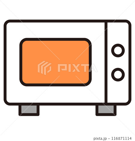 電子レンジのアイコンイラスト 116871114