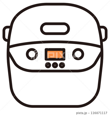 炊飯器のアイコンイラスト 116871117
