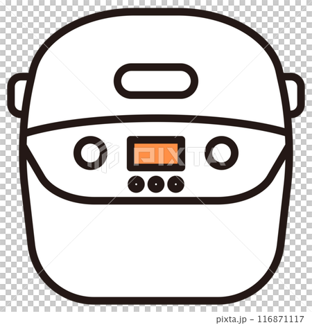 炊飯器のアイコンイラスト 116871117