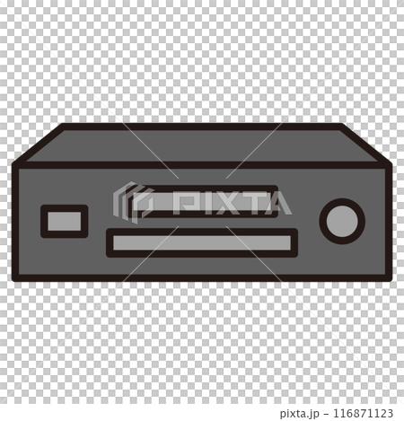 ビデオデッキのアイコンイラスト 116871123