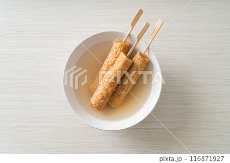 Odeng - Korean fish cake skewer in soup Odeng - Korean fish cake skewer in soup 116871927