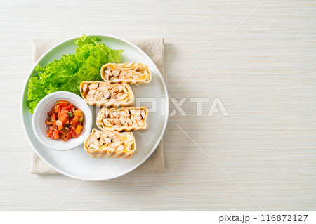 Mexican Quesadilla Chicken - Mexican food style 116872127