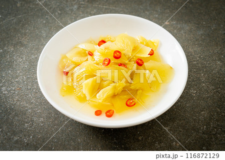 spicy salad pickle cabbage or celery with sesame oil spicy salad pickle cabbage or celery with sesame oil 116872129