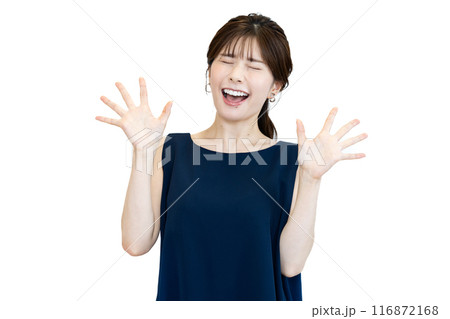 ノースリーブの若い女性 116872168