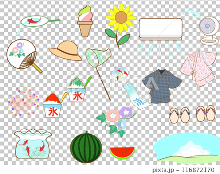 夏天的例證 夏天的例證 116872170
