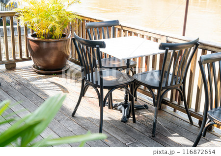 empty table and chair in restaurant empty table and chair in restaurant 116872654