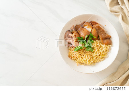 dried stewed pork leg noodles bowl dried stewed pork leg noodles bowl 116872655
