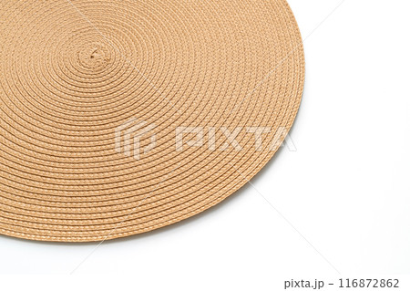 beautiful weave placemat on white background 116872862