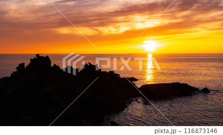 十六羅漢岩・夕景 116873146