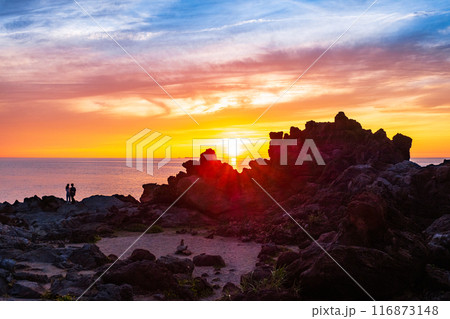 十六羅漢岩・夕景 116873148