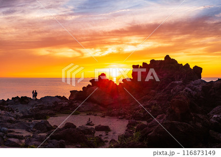 十六羅漢岩・夕景 116873149