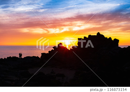 十六羅漢岩・夕景 116873154