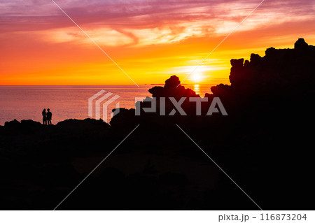 十六羅漢岩・夕景 116873204