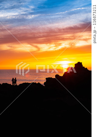 十六羅漢岩・夕景 116873211