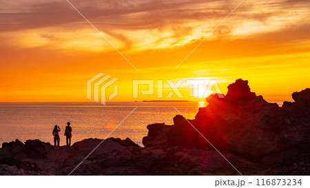 十六羅漢岩・夕景 116873234