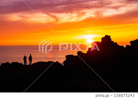 十六羅漢岩・夕景 116873243