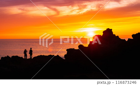 十六羅漢岩・夕景 116873246