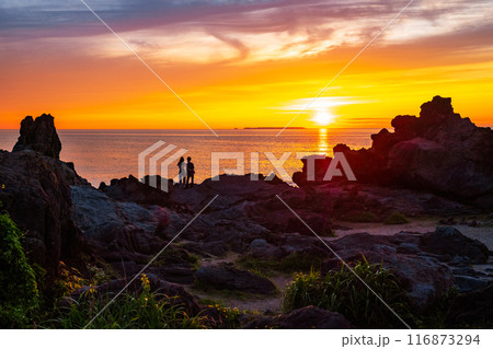 十六羅漢岩・夕景 116873294