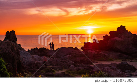 十六羅漢岩・夕景 116873300