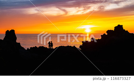 十六羅漢岩・夕景 116873327