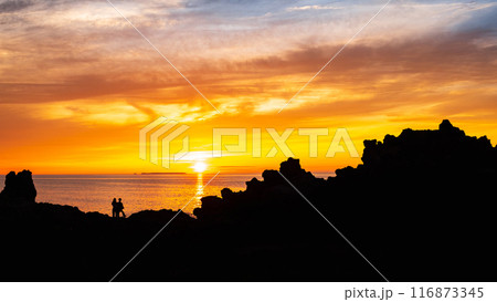 十六羅漢岩・夕景 116873345