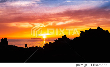 十六羅漢岩・夕景 116873346