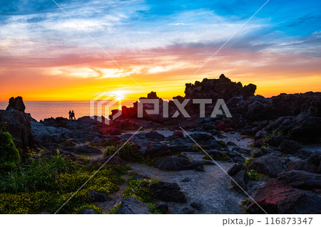 十六羅漢岩・夕景 116873347