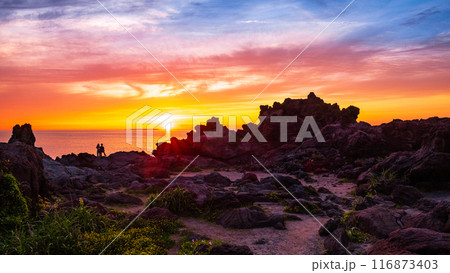 十六羅漢岩・夕景 十六羅漢岩・夕景 116873403