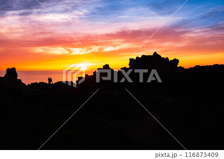 十六羅漢岩・夕景 116873409