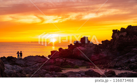 十六羅漢岩・夕景 116873468