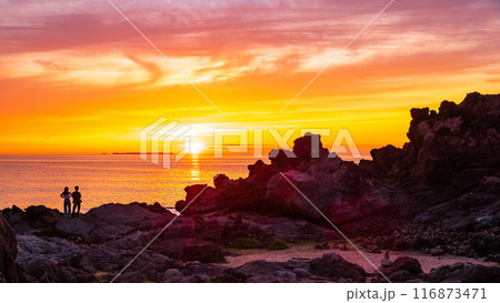 十六羅漢岩・夕景 十六羅漢岩・夕景 116873471
