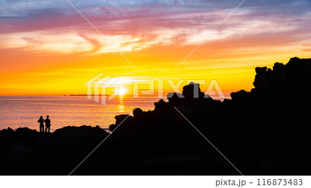 十六羅漢岩・夕景 116873483