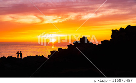 十六羅漢岩・夕景 十六羅漢岩・夕景 116873487