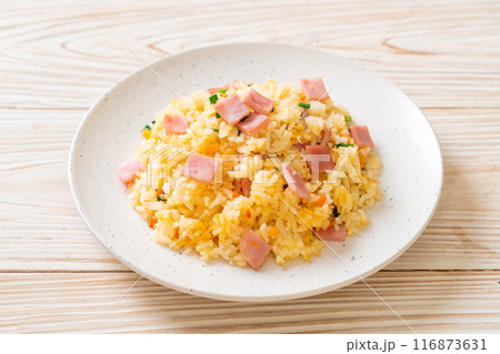 ham fried rice 116873631