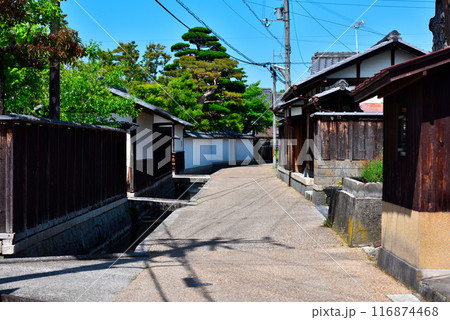 近江商人ゆかりの地の五個荘金堂の町並み 近江商人ゆかりの地の五個荘金堂の町並み 116874468