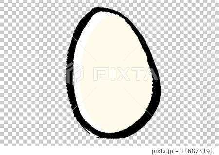 Brush-touch egg illustration Brush-touch egg illustration 116875191