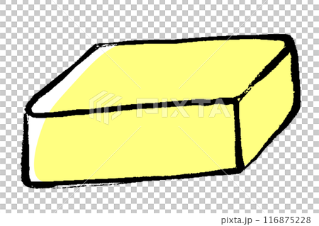 刷塗奶油插畫 116875228