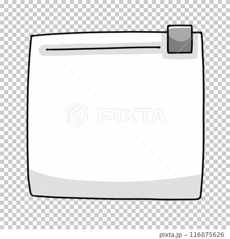 ゆるめシンプルなスライドタイプのジッパーバッグ　ベタ塗り 116875626