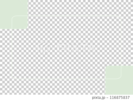 Green square patterned frame background 116875837
