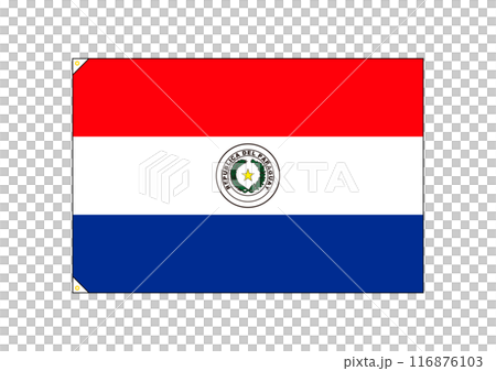 Paraguay flag with eyelets Paraguay flag with eyelets 116876103