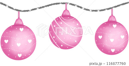 minimal cute Christmas Ball Garland 116877760