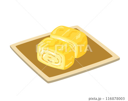 卵焼きをイメージしたイラスト 116878003