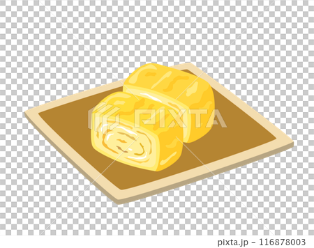 卵焼きをイメージしたイラスト 116878003